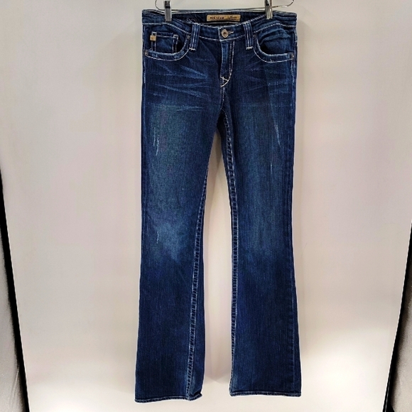 Big Star Maddie Denim Jeans Size 27 Extra Long XL Slight Distressing Stretch - Picture 1 of 6